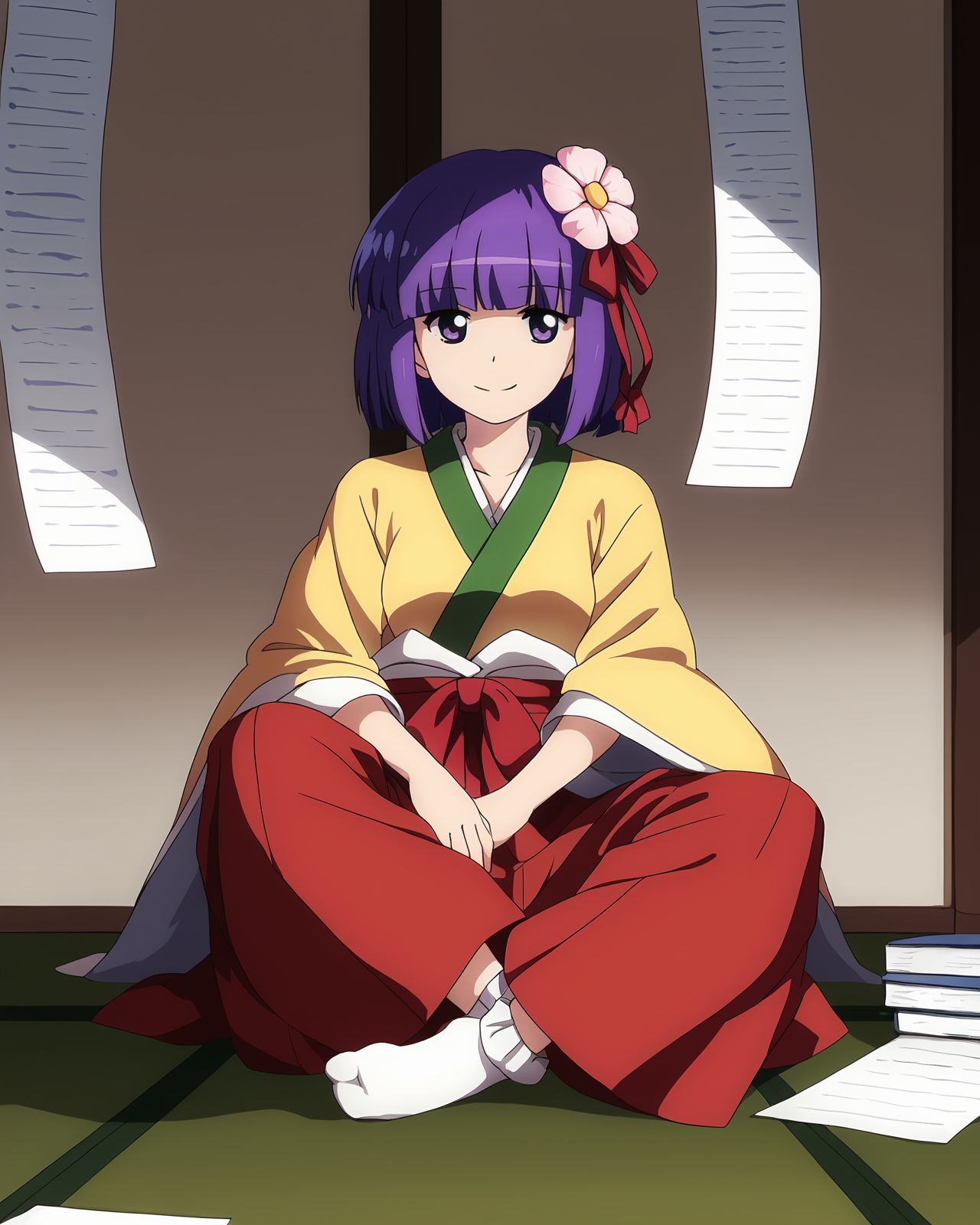 01099-2526938412-score_9, score_8, score_7, masterpiece, best quality, _lora_touhou_tgm_1_, _lora_touhou_146_0.85_, (hieda no akyuu_1.1), 1girl,.png